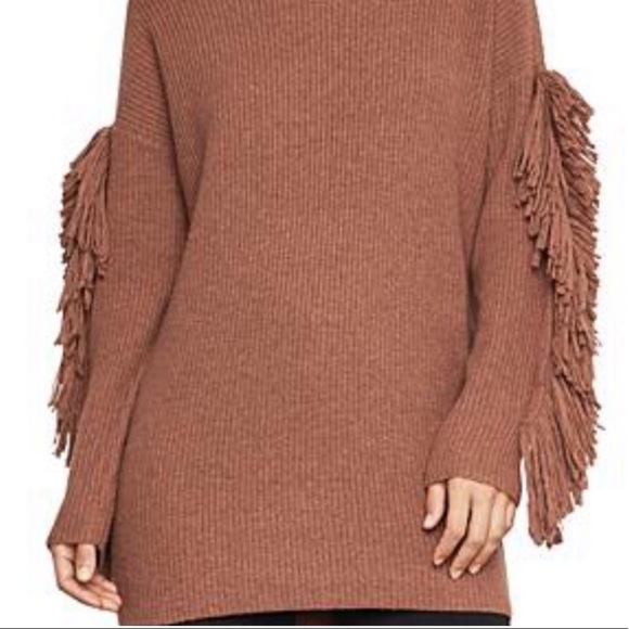 BCBGMAXAZRIA Sweater Dress with Arm Tassels Size Large - Picture 2 of 11